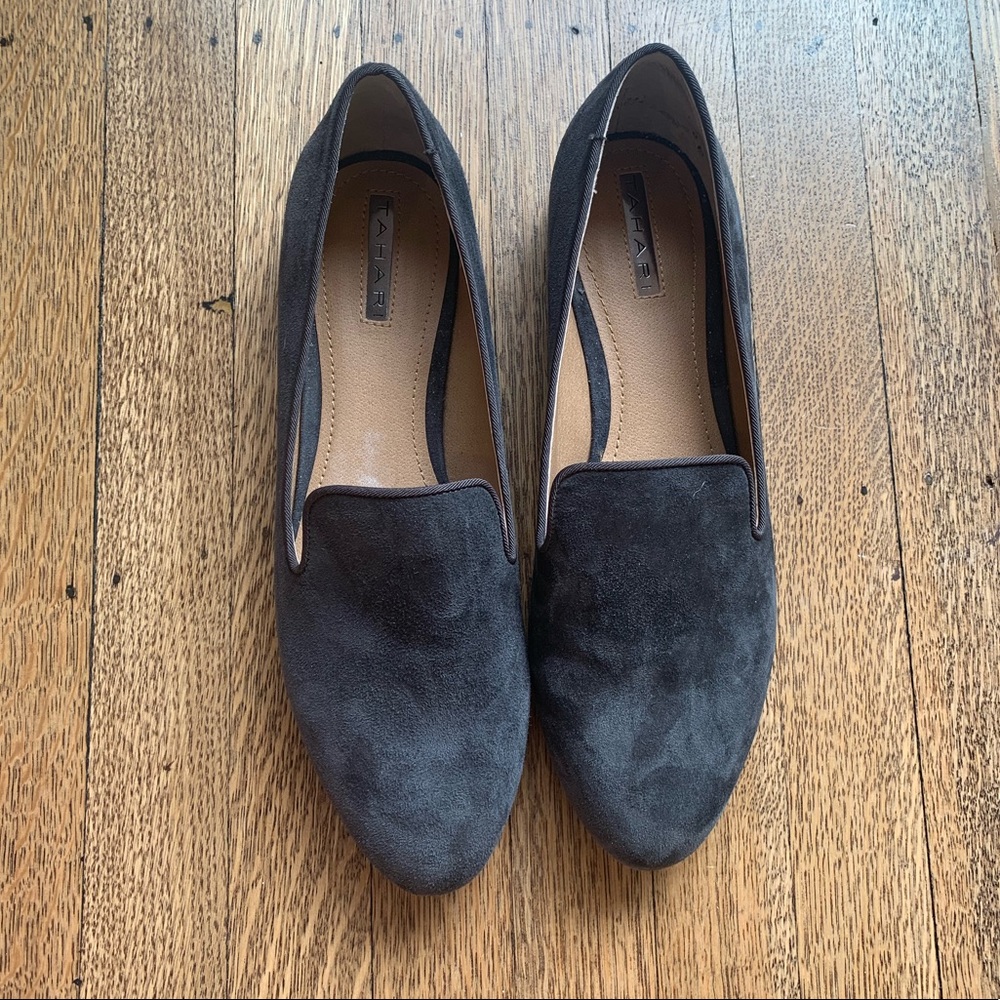 Tahari Frankie suede loafers